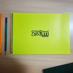 دفتر رسم سلكي من زووم، مقاس A4، 20 ورقة، أصفر - زووم