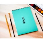 دفتر رسم سلكي زووم، مقاس A4، 20 ورقة، أخضر فاتح م - زووم