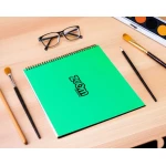 دفتر رسم سلكي من زووم، مقاس A4، 20 ورقة، أخضر - زووم