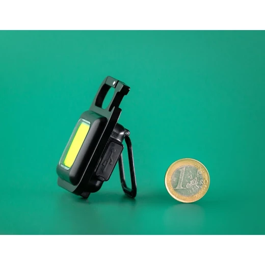 مصباح طوارئ LED مزود بسلسلة مفاتيح COB ومصباح عمل - قابل لإعادة الشحن، 800 لومن، متعدد الوظائف، قاعدة مغناطيسية، فتاحة زجاجات، ضوء USB-C - Image 4