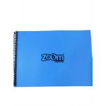 دفتر رسم سلكي من زووم، مقاس A4، 20 ورقة، أزرق - زووم