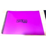 دفتر رسم سلكي من زووم، مقاس A4، 20 ورقة، بنفسجي - زووم