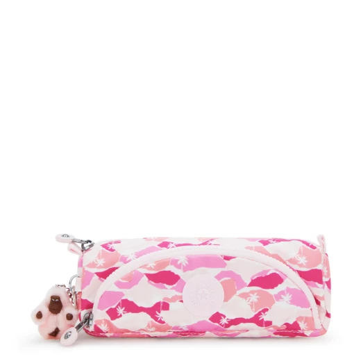 Kipling CUTE Pencil Case – Pink Palm, Size 22 × 7 × 6.5 cm – Multi-Use Cosmetic & Stationery Pouch, Stylish & Practical - Kipling - Image 2