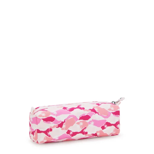 Kipling CUTE Pencil Case – Pink Palm, Size 22 × 7 × 6.5 cm – Multi-Use Cosmetic & Stationery Pouch, Stylish & Practical - Kipling - Image 3