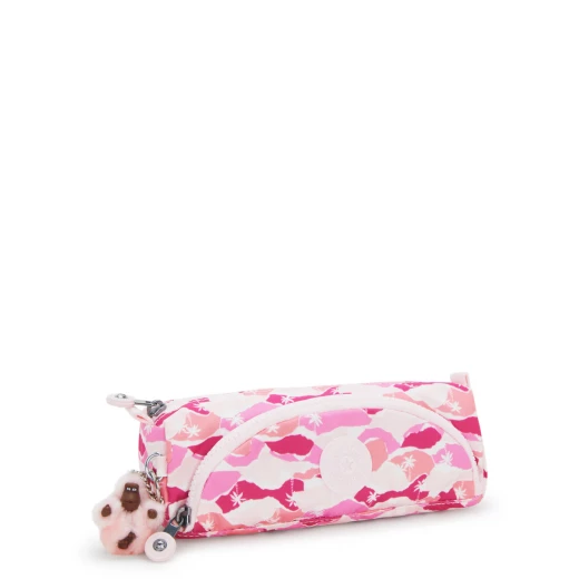Kipling CUTE Pencil Case – Pink Palm, Size 22 × 7 × 6.5 cm – Multi-Use Cosmetic & Stationery Pouch, Stylish & Practical - Kipling - Image 5
