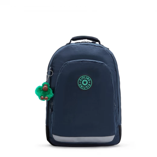 Kipling Class Room Large Backpack with Laptop Compartment, Blue/Green Unisex, Size 43 × 29 × 24 cm, Spacious, Durable & Stylish, Perfect for School and Work Kipling Class Room Large Backpack with Laptop Compartment, Blue/Green Unisex, Size 43 × 29 × 24 cm, Spacious, Durable & Stylish, Perfect for School and Work