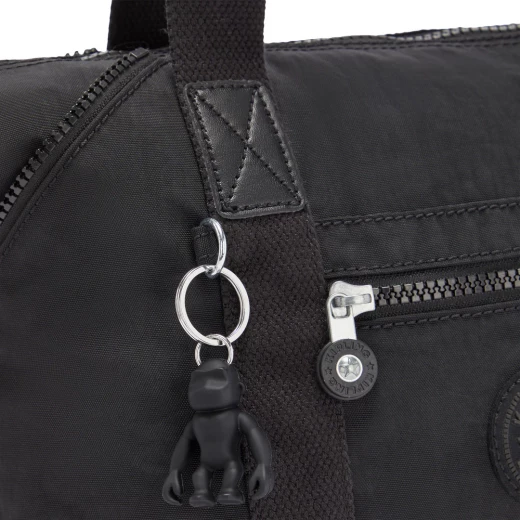 Kipling Art Mini Handbag, Small Grey Bag with Black Noir, Stylish & Functional 34 x 18.5 x 21 cm Ideal for Daily Use or Short Outings - Kipling - Image 2