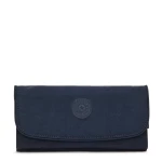 Kipling Money Land Wallet, Blue Bleu with RFID Protection, Spacious, Stylish & Secure for Everyday Use 18.5 x 3 x 10 cm - Kipling