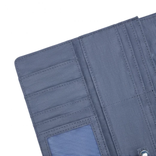 محفظة موني لاند، لون أزرق مفضل مع حماية RFID، واسعة وأنيقة وآمنة للاستخدام اليومي 18.5 × 3 × 10 سم من كيبيلنج - كيبلينج - Image 2