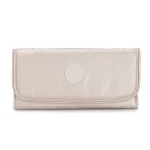 Kipling Money Land Wallet, Metallic Glow (KI7015), Spacious RFID Ladies Wallet with Stylish Metallic Finish 10 x 3 x 18.5 cm - Kipling