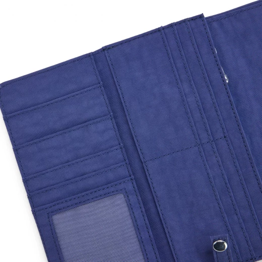 محفظة نسائية موني لاند  أزرق بحري (KI7015) واسعة وأنيقة مزودة بحماية RFID ولمسة نهائية لامعة 10 × 3 × 18.5 سم من كيبيلنج من كيبيلنج - كيبلينج - Image 4