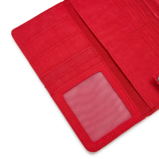 Kipling Money Land Wallet, Red Rouge, Spacious RFID Ladies Wallet with Spacious, Stylish, and Secure for Everyday Use 10 x 3 x 18.5 cm - Kipling - Image 3