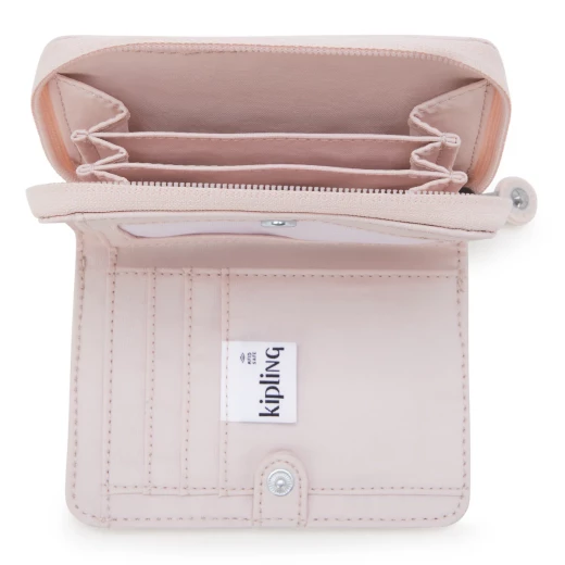 Kipling Money Love Medium Wallet, Pink Shine , With RFID Protection, Stylish & Practical for Everyday Use 9.5 x 12.5 x 2.5 cm - Kipling - Image 4