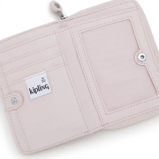 Kipling Money Love Medium Wallet, Pink Shine , With RFID Protection, Stylish & Practical for Everyday Use 9.5 x 12.5 x 2.5 cm - Kipling - Image 5