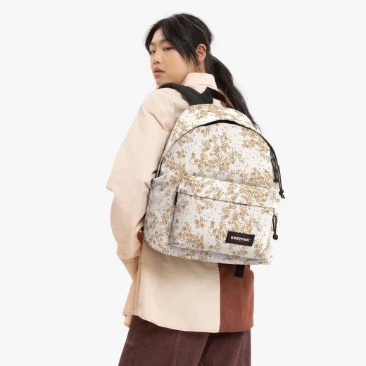 Eastpak Padded Pak'r Backpack 24L – Glitbloom White– 40 × 30 × 18 cm – Durable School & Travel Bag with Padded Back and Adjustable Straps - Eastpak - Image 4