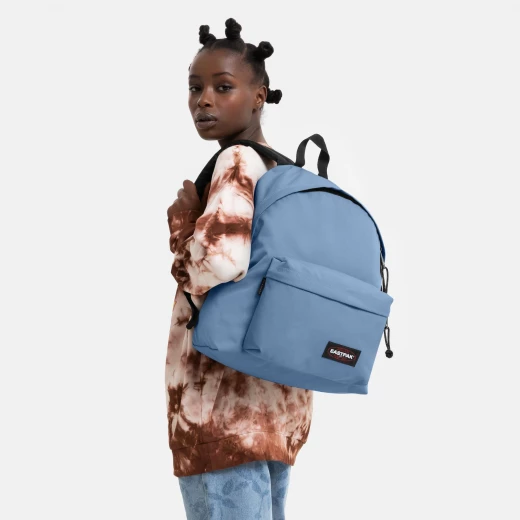 Eastpak Padded Pak’r Charming Blue Backpack – 40 × 30 × 18 cm, 24 L Travel/School Daypack, Durable Polyester, Padded Back & Front Zip Pocket - Eastpak - Image 2