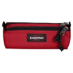 Eastpak Double Benchmark Pencil Case – Scarlet Red – 20.5 × 6 × 7.5 cm, Dual Zipper Compartments, Lightweight & Vegan - Eastpak