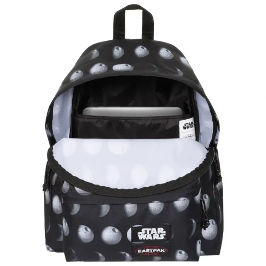 Eastpak Padded Pak'r Backpack 24L –Death Star Black 40 × 30 × 18 cm – Durable School & Travel Bag with Padded Back and Adjustable Straps - Eastpak - Image 2