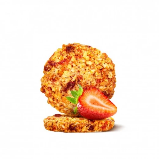 بسكويت الفراولة والشوفان الخالي من الغلوتين 80 جم من ذا بيجيننجز - ذا بيجيننجز - Image 2