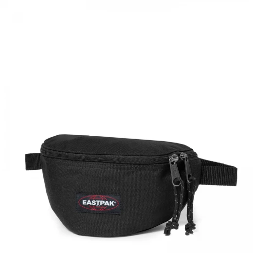 Eastpak Springer Waist Pouch, 2 L Compact Fanny Pack in ‘Springer Black’, Main + Back Zip Compartments, Adjustable Belt – 16.5 × 23 × 8.5 cm - Eastpak - Image 5