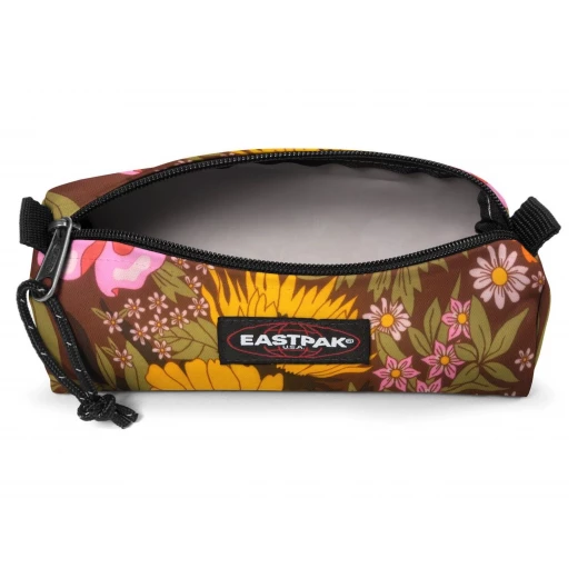 Eastpak Benchmark Single Pencil Case, Popflower Brown Compact 100% Polyester Zip Pouch for Stationery, 20.5 × 7.5 × 6 cm - Eastpak - Image 2