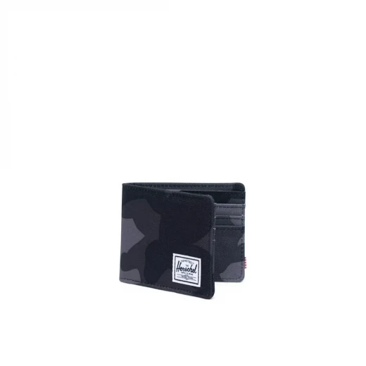 Herschel Roy Wallet – RFID Black Night Camo Card & Cash Holder – 9 × 11 × 1 cm, Travel & Everyday Carry - Herschel - Image 2