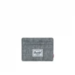 Herschel Dellelce Charlie Card Holder Wallet –Raven Crosshatch Design, Compact Envelope-Style Wallet 8 × 10.5 cm - Herschel