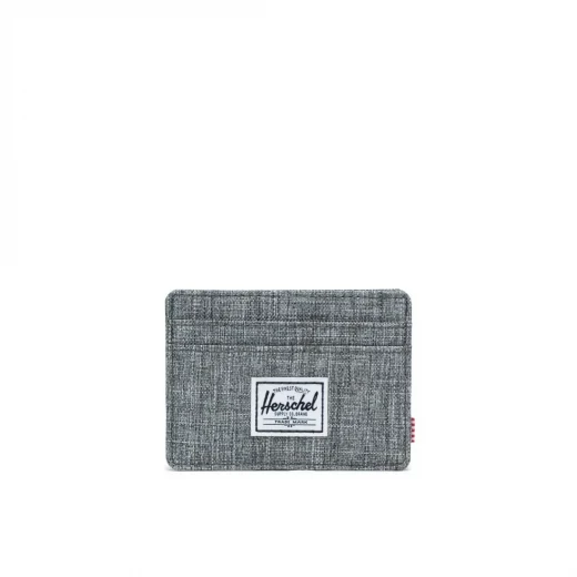 Herschel Dellelce Charlie Card Holder Wallet –Raven Crosshatch Design, Compact Envelope-Style Wallet 8 × 10.5 cm