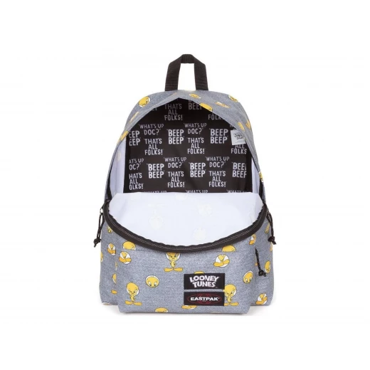Eastpak Padded Pak’r Tweety Grey  Backpack – 40 × 30 × 18 cm, 24 L Travel/School Daypack, Durable Polyester, Padded Back & Front Zip Pocket - Eastpak - Image 2