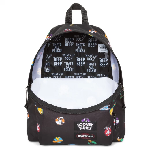 Eastpak Padded Pak'r Backpack 24L –Looney Tunes Black 40 × 30 × 18 cm – Durable School & Travel Bag with Padded Back and Adjustable Straps - Eastpak - Image 2