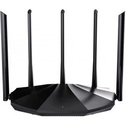 Tenda TX2 Pro WiFi 6 AX1500 Smart WiFi Router, Dual Band Gigabit Wireless Internet WiFi 6 Router, 5 6dBi High-Gain Antennas, 3 Gigabit LAN Ports, WPA3+OFDMA+MU-MIMO (Black)