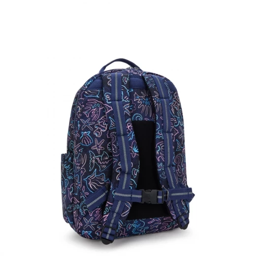 حقيبة ظهر مدرسية من Kipling Seoul College - طبعة Disco Fish - كيبلينج - Image 6