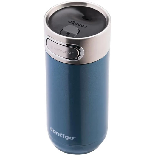 Contigo Luxe Autoseal 360 ml Stainless Steel Thermal Mug, Vacuum Flask, Leakproof Tumbler, Dishwasher Safe, Coffee Mug with BPA Free Easy-Clean Lid, Cornflower - Contigo - Image 6