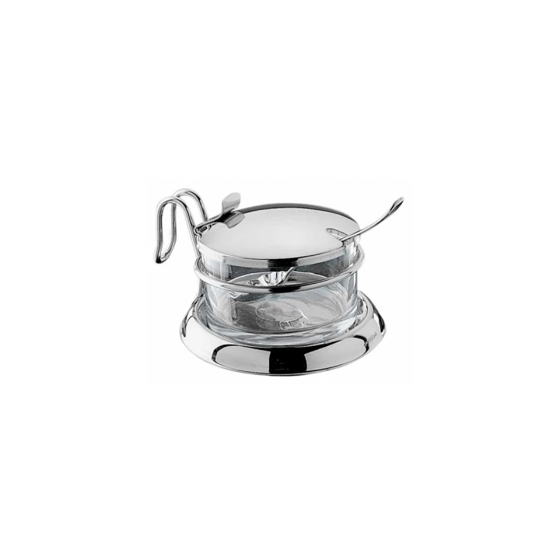 Pintinox Cheese Bowl With Spoon - Stainless Steel & Glass - Pintinox