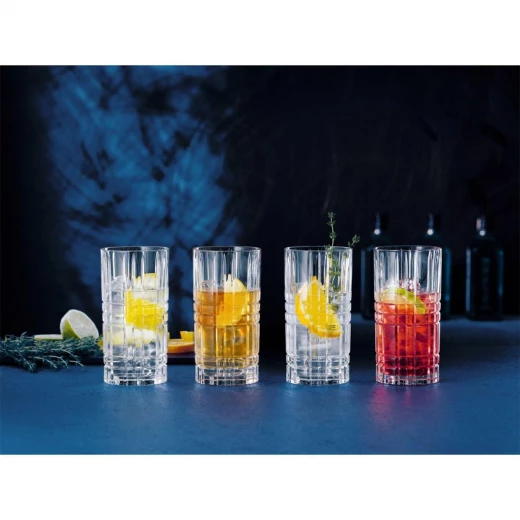 Nachtmann Square Longdrink Glasses Set of 4 - 445ml - Nachtmann - Image 2