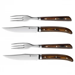 WMF Rodeo Steak Knife Set - Wooden Handle & Box