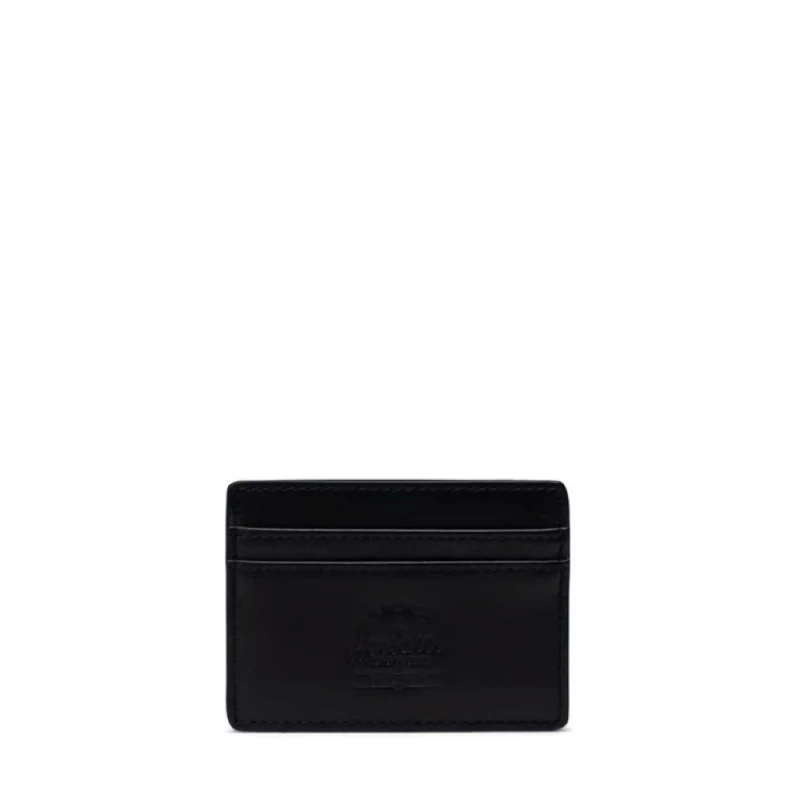 Herschel Charlie Leather Cardholder - Black Wallet - Herschel