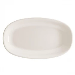 Bonna White Oval Deep Plate 29x17cm Porcelain Dinnerware