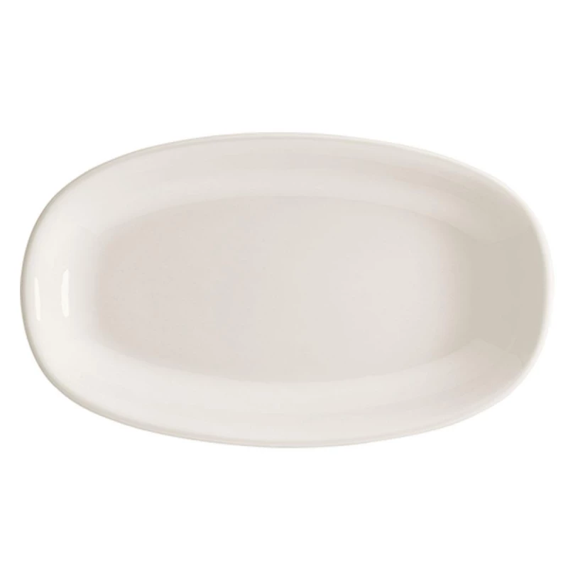 Bonna White Oval Deep Plate 29x17cm Porcelain Dinnerware - Bonna