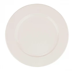 Bonna White Flat Plate 23cm Porcelain Dinnerware