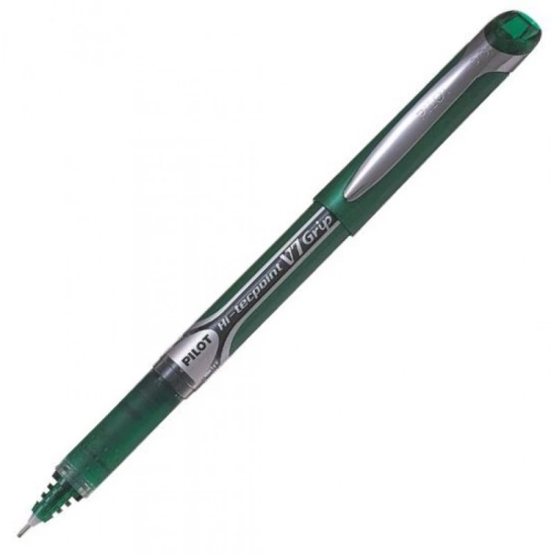 قلم حبر جاف رولربول PILOT Hi-Tecpoint V7 Grip - أخضر - 0.7 مم - بايلوت