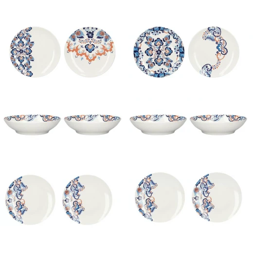 طقم عشاء KitchenCraft Rococo Silk - 12 قطعة لـ 4 أشخاص طقم عشاء KitchenCraft Rococo Silk - 12 قطعة لـ 4 أشخاص