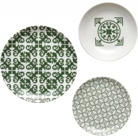 Guzzini Le Maioliche 18-Piece Dinnerware Set - Emerald Green