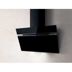 شفاط مطبخ مثبت على الحائط أسود Elica STRIPE LUX BL/A/90/Lx 90 سم
