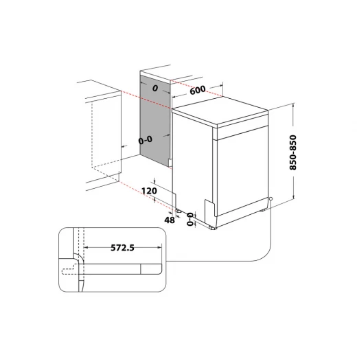 Whirlpool WFO3O41PLXUK Full Size Dishwasher – Stainless Steel, 14 Place Settings, Quiet & Efficient - ‎Whirlpool - Image 5