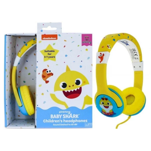 سماعات رأس OTL Junior Baby Shark Holiday للأطفال - مريحة وآمنة سماعات رأس OTL Junior Baby Shark Holiday للأطفال - مريحة وآمنة