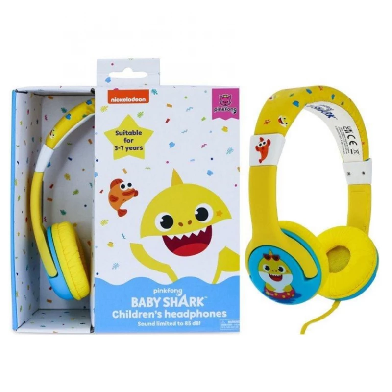 سماعات رأس OTL Junior Baby Shark Holiday للأطفال - مريحة وآمنة - OTL