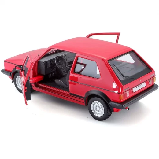 بوراجو فولكس فاجن جولف Mk1 GTI 1979 موديل أسود بمقياس 1:24 - بوراجو - Image 2