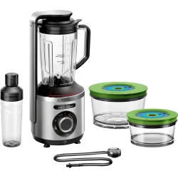خلاط بوش VitaPower Vacuum سعة 1.5 لتر فضي | شفرات ستانلس ستيل 1000 واط