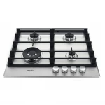 Whirlpool GMWL 628/IXL Gas Hob: 4 Burners, Cast Iron Pan Support 60cm - ‎Whirlpool